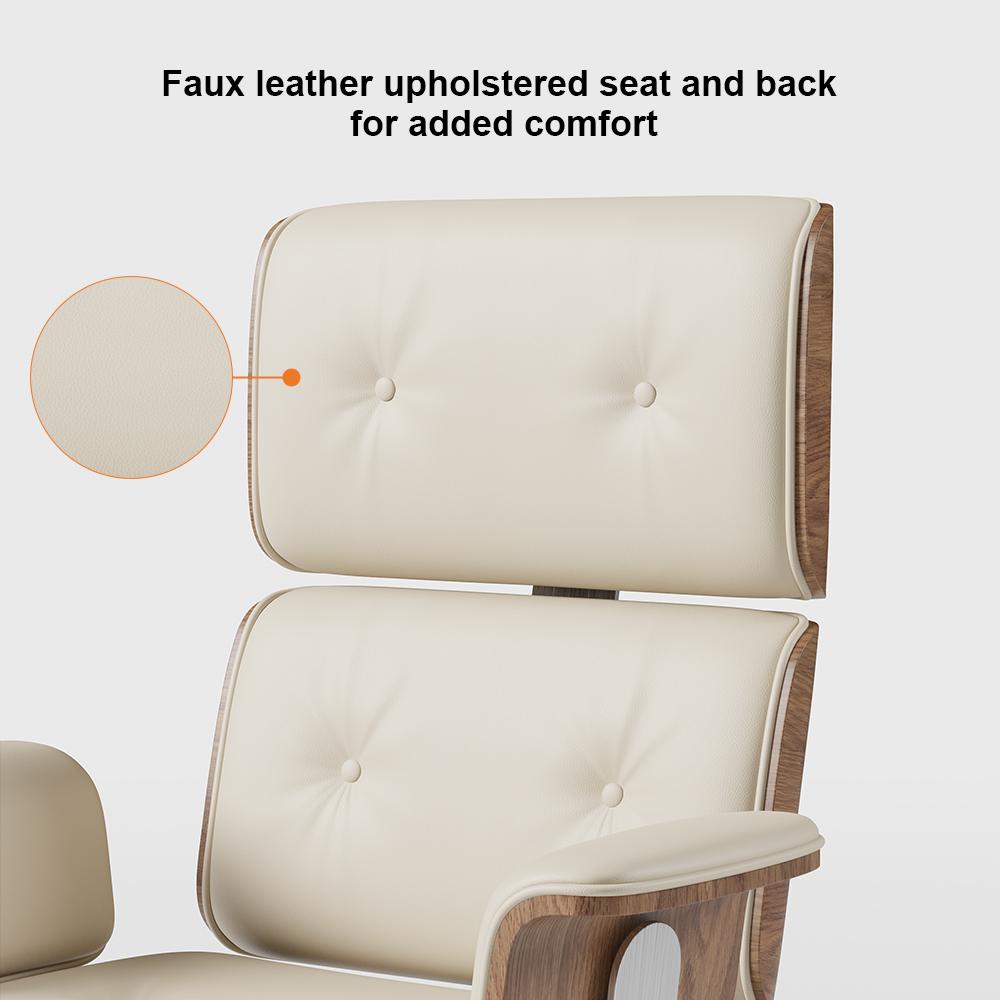Modern Black Home Office Chair Upholstered Swivel Task Office Chair Height