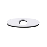 Faucet Deck Plate Escutcheon for 1-Hole Faucet Installation Matte Black Finish
