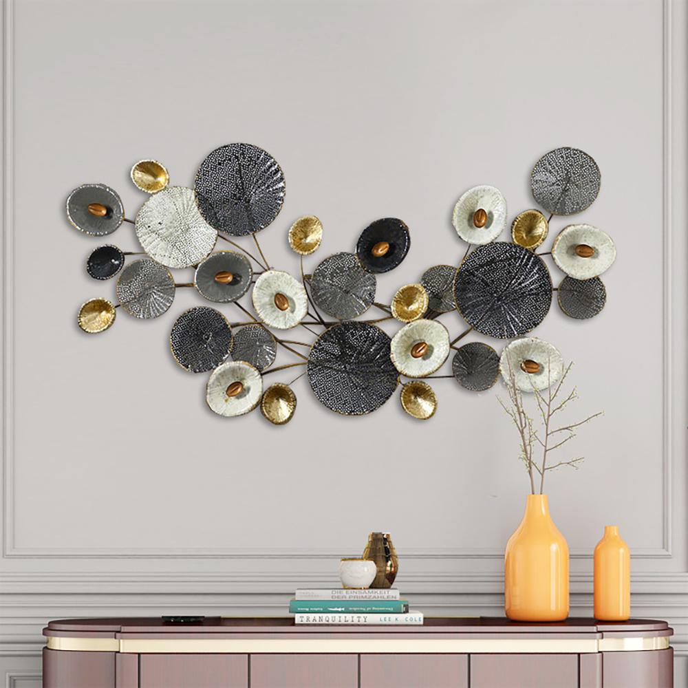 Elegant 3D Metal Wall Decor Creative Plants Home Hanging Art