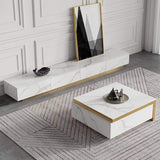 Italian White TV stand Minimalist Stone 4-Drawer Media Console in Large-Richsoul-Furniture,Living Room Furniture,TV Stands