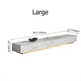 Italian White TV stand Minimalist Stone 4-Drawer Media Console in Large-Richsoul-Furniture,Living Room Furniture,TV Stands