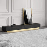 Italian White TV stand Minimalist Stone 4-Drawer Media Console in Large-Richsoul-Furniture,Living Room Furniture,TV Stands