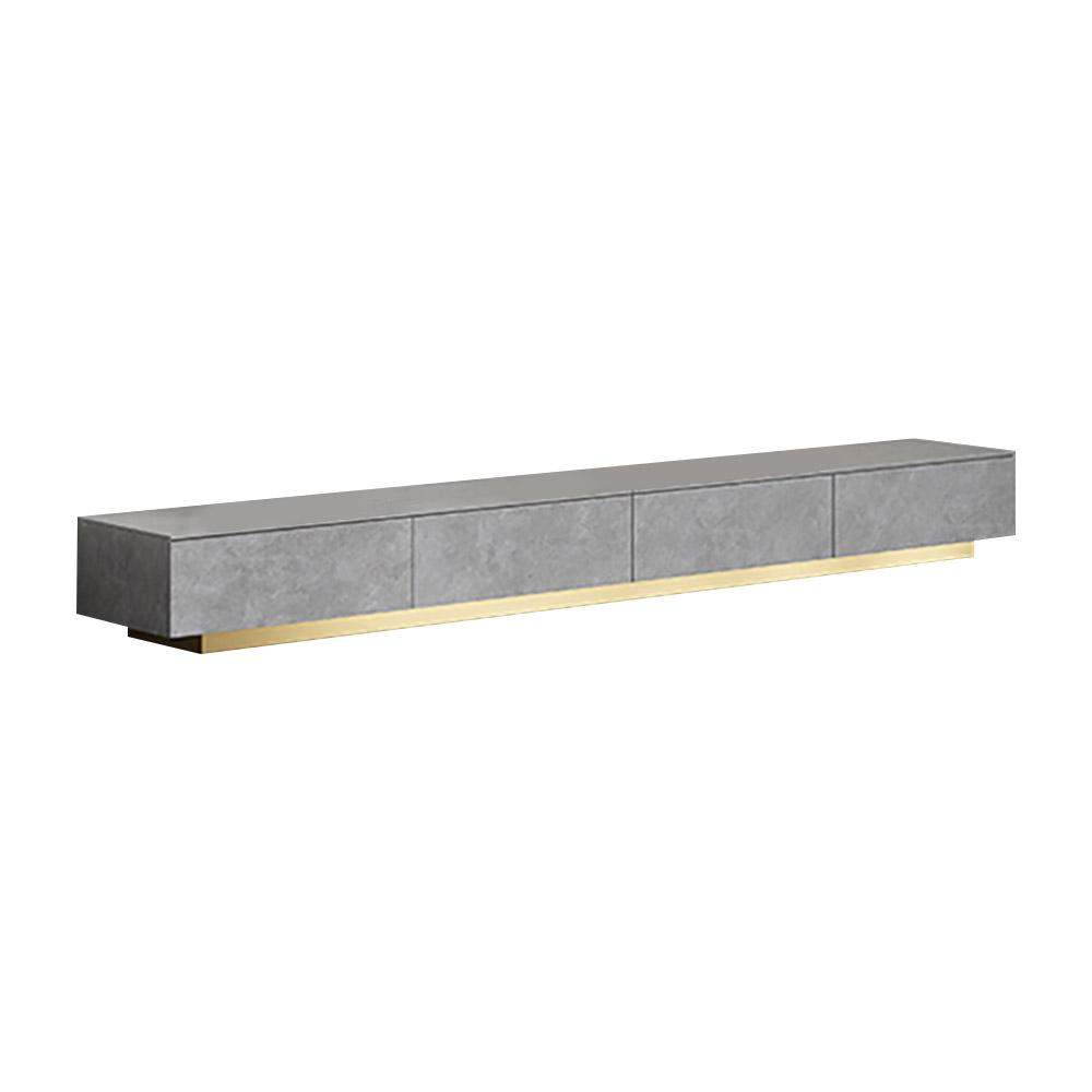 Italian White TV stand Minimalist Stone 4-Drawer Media Console in Large-Richsoul-Furniture,Living Room Furniture,TV Stands