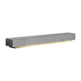 Italian White TV stand Minimalist Stone 4-Drawer Media Console in Large-Richsoul-Furniture,Living Room Furniture,TV Stands