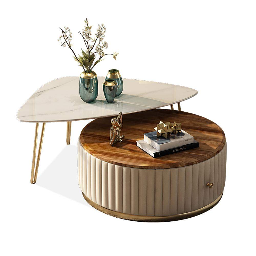 Modern Extendable Nesting Tables Coffee Table Set of 2-Richsoul-Coffee Tables,Furniture,Living Room Furniture