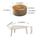 Modern Extendable Nesting Tables Coffee Table Set of 2-Richsoul-Coffee Tables,Furniture,Living Room Furniture