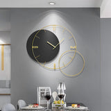 Modern Round Oversized Wall Clock Home Decor Art in Green