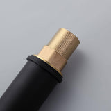 Adolf Matte Black Single Handle One-Hole Bathroom Sink Faucet Solid Brass