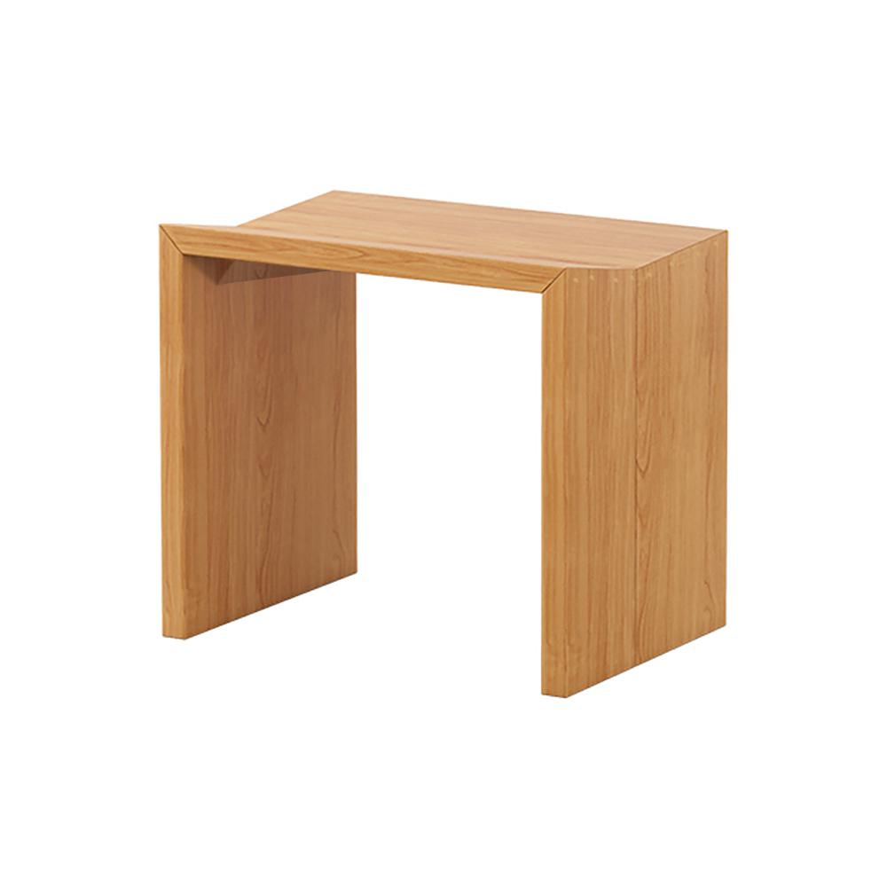 Farmhouse Modern Backless Dining Chair Wood Dining Stool Black (Set of 2)