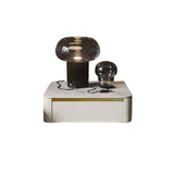 Modern White Floating Nightstand 1 Drawer Bedside Table with Sintered02Stone Top