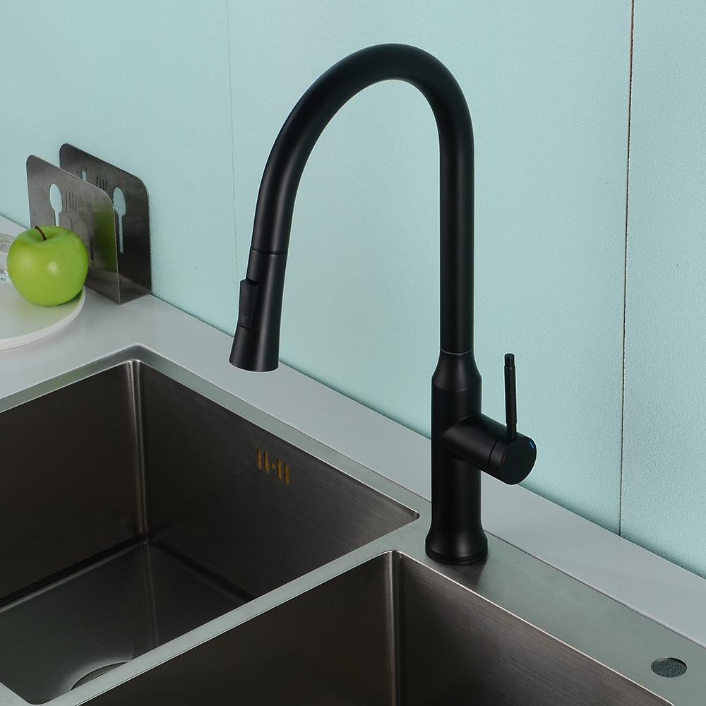 Kitchen Faucet with Sprayer Pull Down Touch Faucet Brushed Nickel Stainless Steel