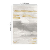 Gold & Gray Abstract Modern Rectangle Rug Indoor Area Rug 5'x7'