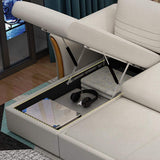 90.6" Full Sleeper Sofa Leath-Aire Upholstered Convertible Sofa with Storage-Richsoul-Daybeds,Furniture,Living Room Furniture