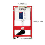 Elongated One-Piece Wall Mounted Automatic Toilet with In-Wall Tank & Carrier System