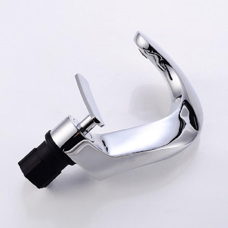 Modern Creative Bathroom Sink Faucet Single Handle One-Hole Sink Faucet Brass