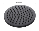 Retro 1-Handle Ceiling Mounted Round Rain Shower Head & Hand Shower Set Antique Black