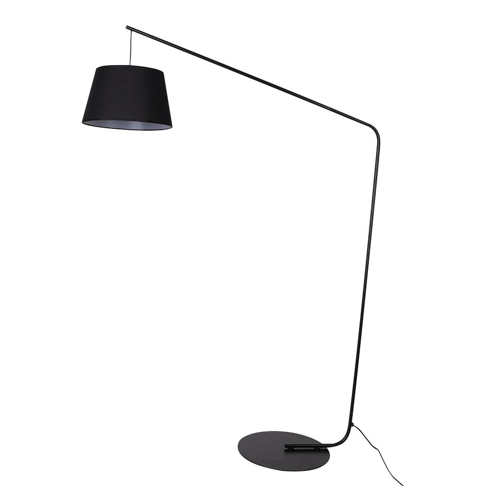 69" Black Powder Metal Floor Lamp Overarching Standing Lamp