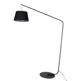 69" Black Powder Metal Floor Lamp Overarching Standing Lamp