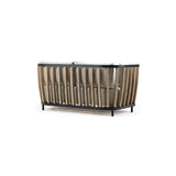 2-Seater Outdoor Sofa with Ash Wood Frame and Cushion Back
