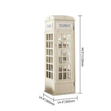 Phone Booth-Shaped Retro Kid's Bookcase England Style
