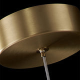 Gold Ring Pendant Light 1-Light LED Lighting with Adjustable Cable