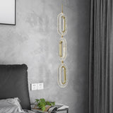 Gold Ring Pendant Light 1-Light LED Lighting with Adjustable Cable