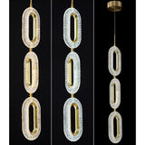 Gold Ring Pendant Light 1-Light LED Lighting with Adjustable Cable