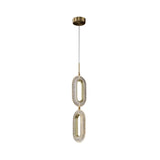 Gold Ring Pendant Light 1-Light LED Lighting with Adjustable Cable