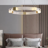 Modern Minimalist Ring Acrylic Pendant Light with Adjustable Cables