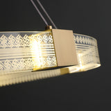 Modern Minimalist Ring Acrylic Pendant Light with Adjustable Cables