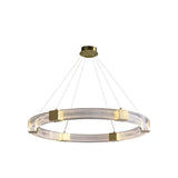 Modern Minimalist Ring Acrylic Pendant Light with Adjustable Cables