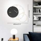 Modern Round Oversized Wall Clock Home Decor Art in Green