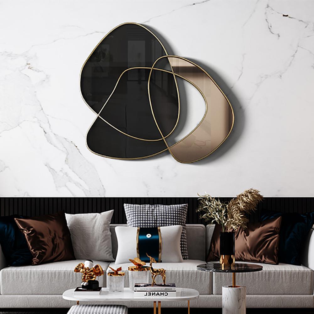 Abstract 3D Metal Wall Decor Modern Irregular Home Art