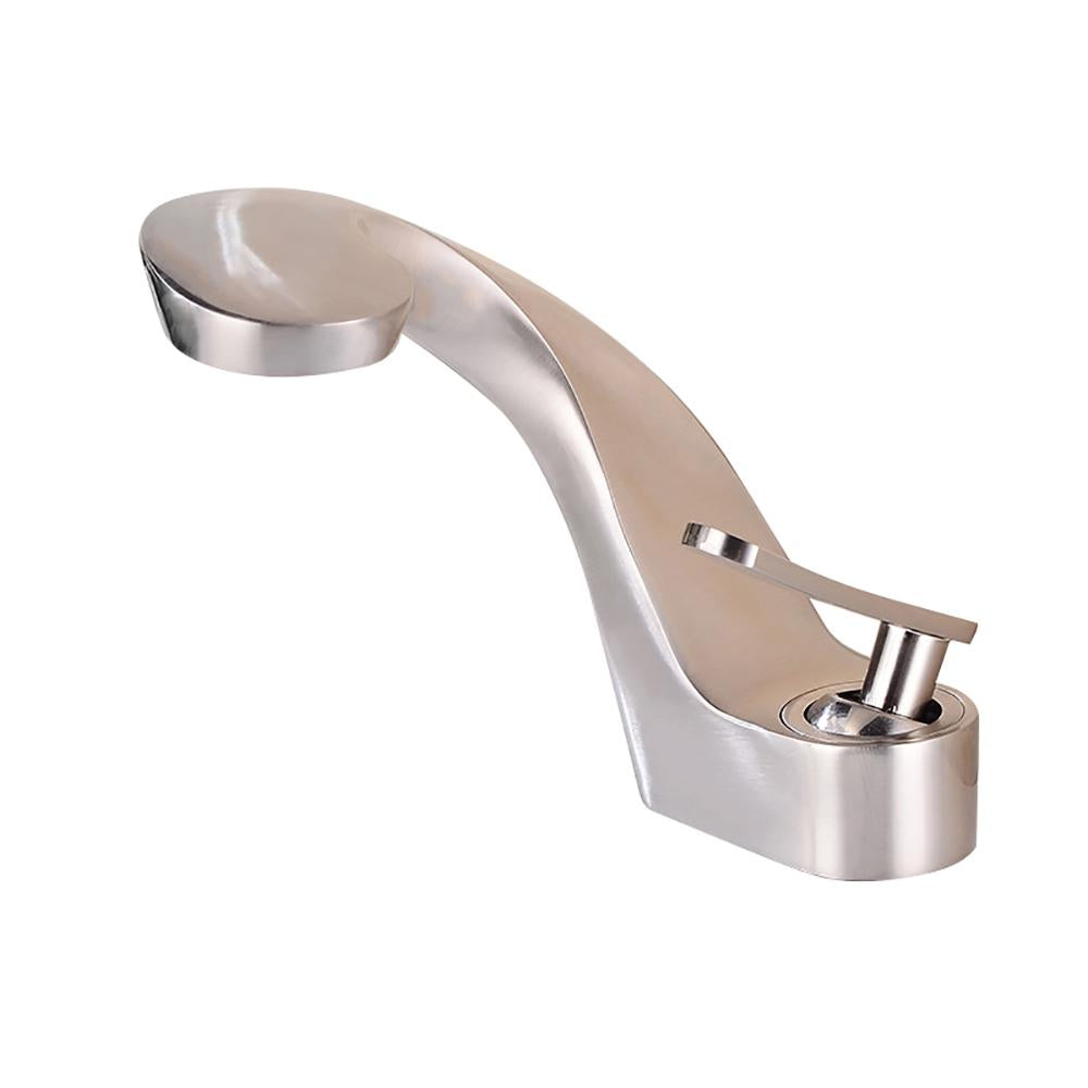 Modern Creative Bathroom Sink Faucet Single Handle One-Hole Sink Faucet Brass