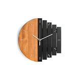 Abstract Industrial-Style Creative Wood Wall Clock Household Artistic Decor