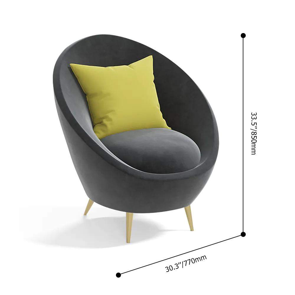3 Pieces Gray Flannelette Upholstered Sofa Set of 2 Accent Chairs & 3-seater-Richsoul-Furniture,Living Room Furniture,Living Room Sets