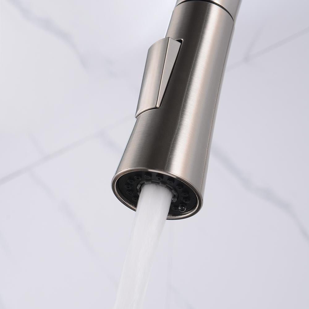 Kitchen Faucet with Sprayer Pull Down Touch Faucet Brushed Nickel Stainless Steel