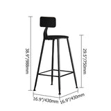 3 Pieces Industarial High Natural Bar Table Set with Stools with Metal Legs
