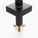 Freestanding Matte Black Bathtub Filler Faucet and Handheld Shower with High-Arc Spout
