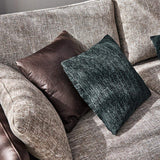 111.4" Modern Gray & Orange Sectional Sofa Loveseat with Chaise-Furniture,Living Room Furniture,Sectionals