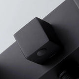 Ridge Wall Mount Waterfall Bathtub Faucet Matte Black with Hand Shower Solid Brass
