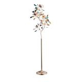 Modern 9-Light Agate Tree Floor Lamp with Foot Switch