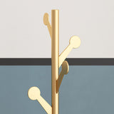 Marble Clothing Rack Gold with Hooks for Bedroom