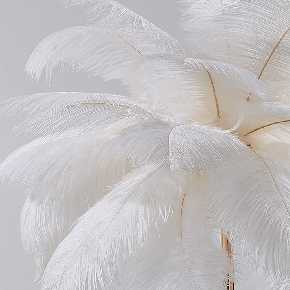 Pink Feather Gold Floor Lamp Unique Tree Standing Lamp