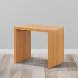 Farmhouse Modern Backless Dining Chair Wood Dining Stool Black (Set of 2)