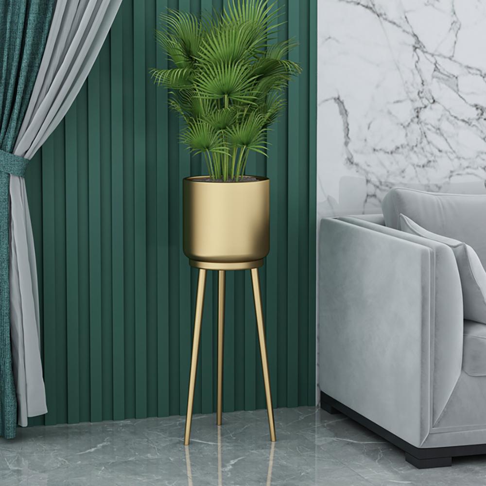 Nordic Metal Tripod Plant Stand Removable Planter Pot Set of 2