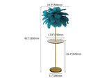 Pink Feather Gold Floor Lamp Unique Tree Standing Lamp