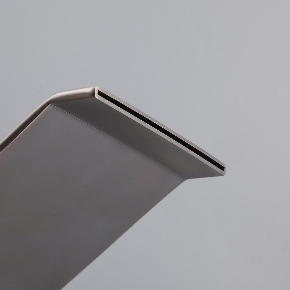 Moda Matte Black Waterfall Widespread Bathroom Sink Faucet Square Double Handle