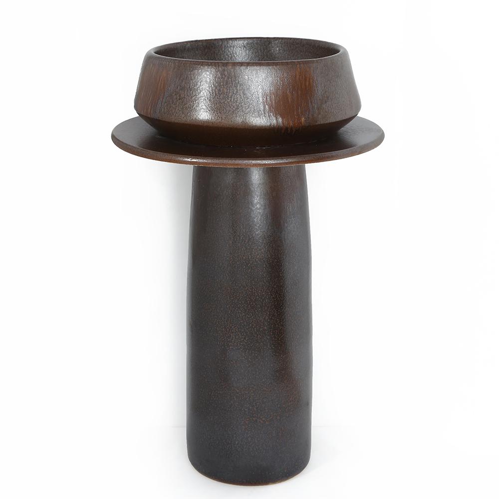 Vintage Retro Kaolin Clay Pedestal Sink Freestanding Bathroom Sink