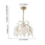 Modern 9-Light Crystal Tiered Chandelier in Champagne Gold